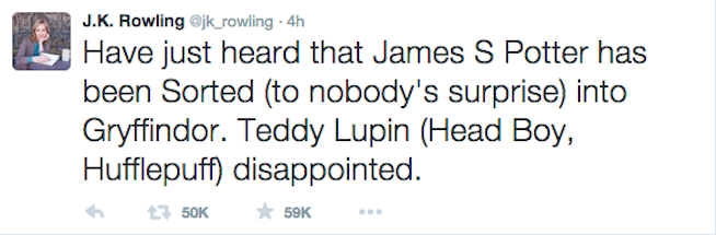 Oh, just J.K. Rowling RIPPING MY HEART OUT with this tweet.