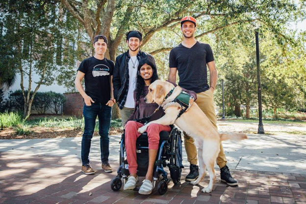 Ronny Ahmed’s bathroom was made wheelchair accessible, when Explore Kindness went to visit Florida last year. Photo Credit: @ExploreKindness