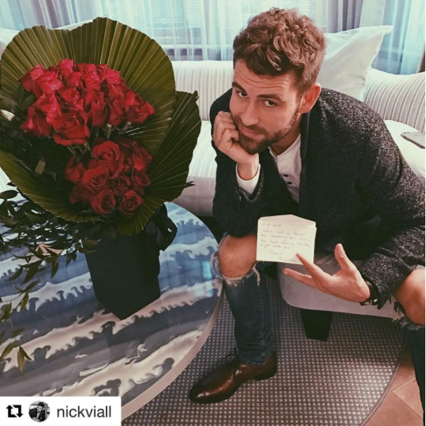 Will Nick be the first bachelor to quit the dang show?! (Image Credit: Instagram/bachelorusa) Will Nick be the first bachelor to quit the dang show?! (Image Credit: Instagram/bachelorusa)