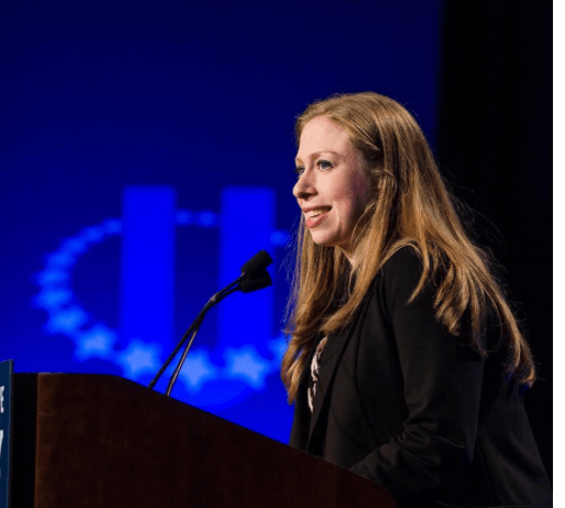 Chelsea Clinton is raising awareness of the need for basic sanitary products that women face worldwide... and here in the U.S. (Image Credit: Instagram/clintonfoundation) Chelsea Clinton is raising awareness of the need for basic sanitary products that women face worldwide... and here in the U.S. (Image Credit: Instagram/clintonfoundation)