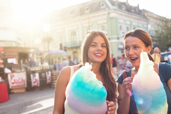 Eat the cotton candy and enjoy it! Eat the cotton candy and enjoy it!