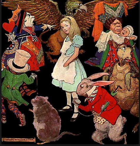 1923 Alice In Wonderland illustration by Jessie Willcox Smith. Wikipedia.org 1923 Alice In Wonderland illustration by Jessie Willcox Smith. Wikipedia.org