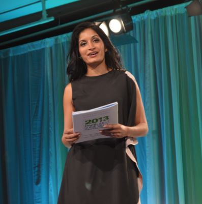Indu on stage at the 2013 Health 2.0 conference