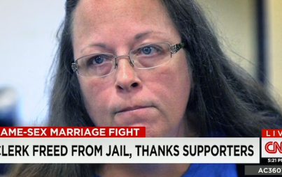 Why has Kim Davis not been fired yet?