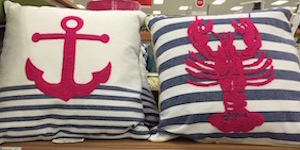 Nautical pillows: do not live near water