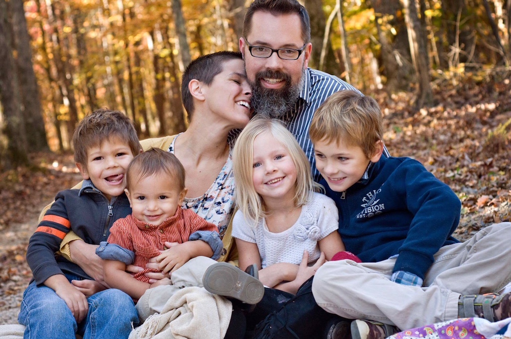 The Allender Family. Brock, Mandy, Ryder, Ruby, Ronan, and Rory