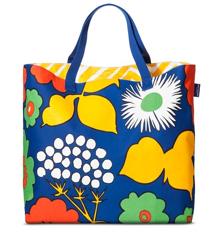 Kukkatori Print Oversized Beach Tote in Primary