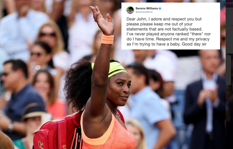 Serena Williams will not be screwed with.