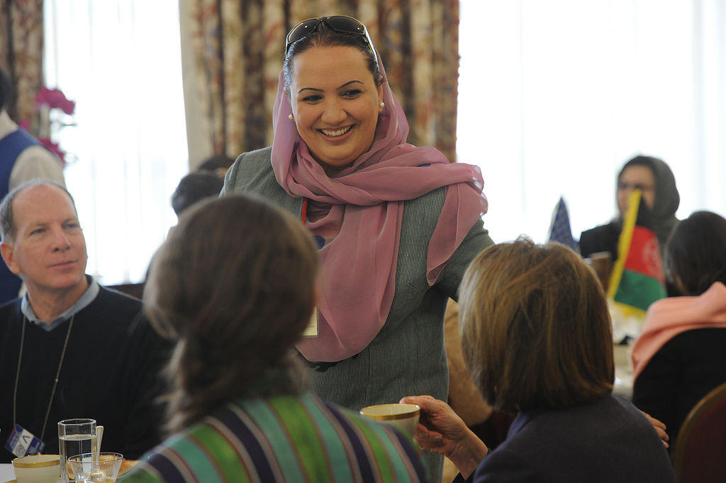 Barakzai attending a breakfast with members of U.S. Congress and Afghan Parliamentarians at the U.S. Embassy in Kabul