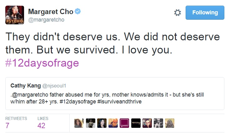 Margaret Cho Twitter screenshot