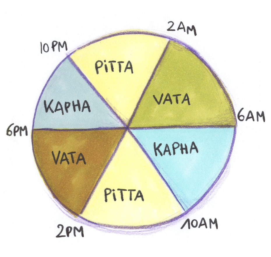 Dosha clock.