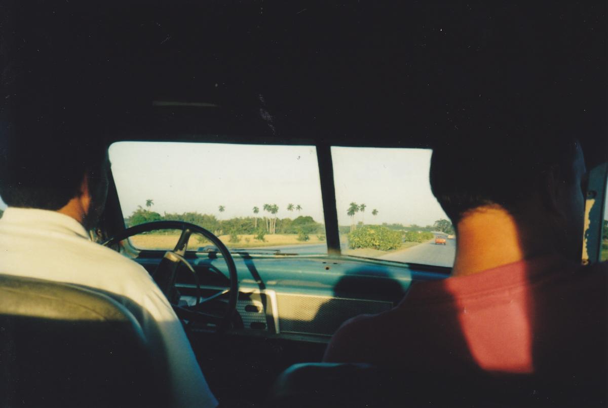 View from the backseat of a '52 Studebaker