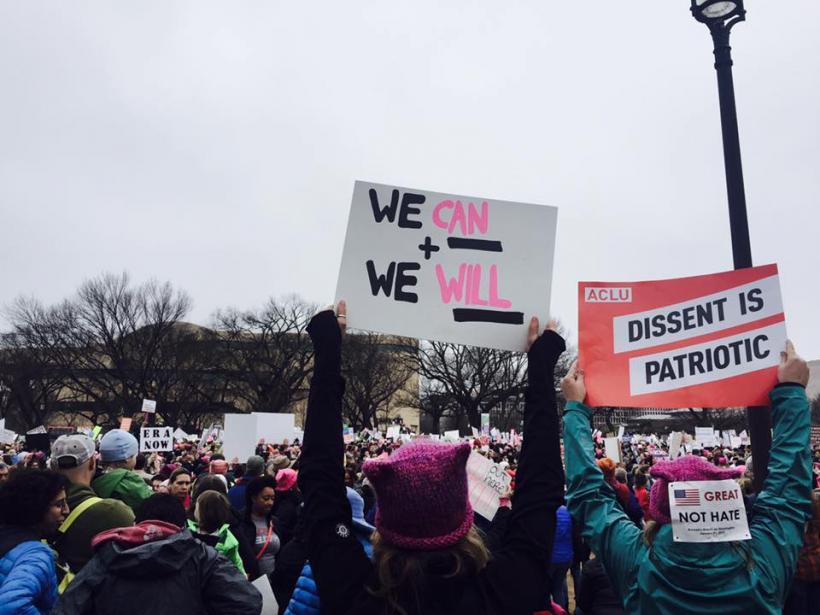 People all around the world in over 600 cities stood up, many for the first time, ready to be heard. (Image: Bryn Huntpalmer) 