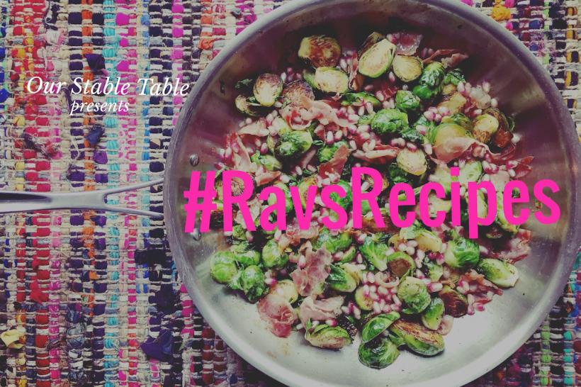 #RavsRecipes: Brussel Sprouts With Prosciutto And Pomegranate Seeds #RavsRecipes: Brussel Sprouts With Prosciutto And Pomegranate Seeds