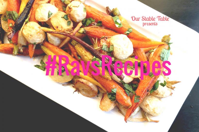 #RavsRecipes: Roasted Baby Turnips With Carrots And Ginger