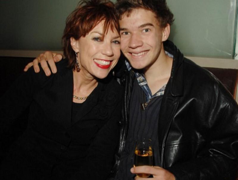 Kathy Lette and her son Julius Kathy Lette and her son Julius
