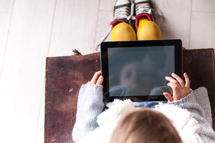 I am surprisingly unstressed about the amount of screen time our 1 year old is getting. Image: Thinkstock. I am surprisingly unstressed about the amount of screen time our 1 year old is getting. Image: Thinkstock.