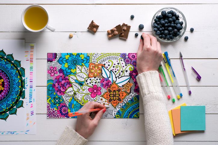 3. On days when I need a creative outlet, but don’t feel like using my brain — I color. 3. On days when I need a creative outlet, but don’t feel like using my brain — I color.