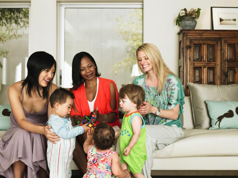 Our kids define so much of our existence — shouldn't we at least take a break when we get a chance and talk about something other than them? Image: Thinkstock. Our kids define so much of our existence — shouldn't we at least take a break when we get a chance and talk about something other than them? Image: Thinkstock.