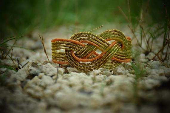 Infinity Bangle by Spring Grass Jewelry 