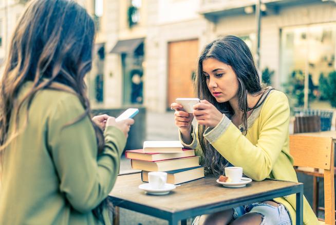 Or some friends you get together with only to stare at your phones... Or some friends you get together with only to stare at your phones...