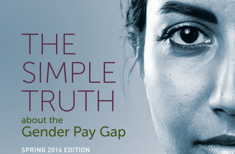 Bias against women employees accounts for as high as 40 percent of the pay gap. Image: AAUW/The Simple Truth about the Gender Pay Gap .pdf.