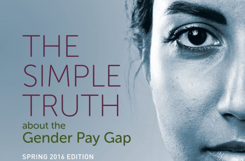 Bias against women employees accounts for as high as 40 percent of the pay gap. Image: AAUW/The Simple Truth about the Gender Pay Gap .pdf. Bias against women employees accounts for as high as 40 percent of the pay gap. Image: AAUW/The Simple Truth about the Gender Pay Gap .pdf.