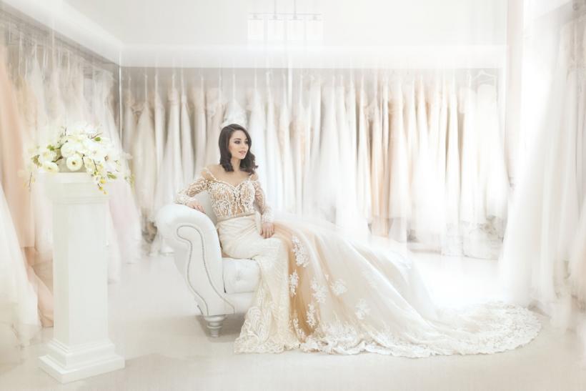 No, I don't want a see-through wedding gown. No, I don't want a see-through wedding gown.