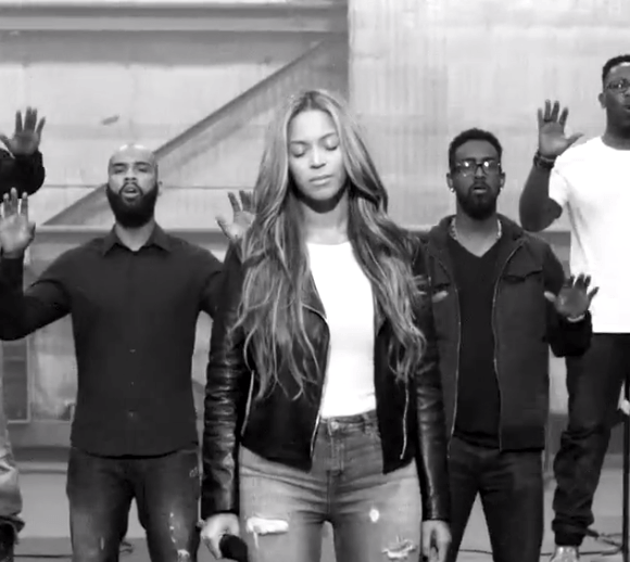 A behind-the-scenes shot of rehearsal. Courtesy of Beyonce's Facebook A behind-the-scenes shot of rehearsal. Courtesy of Beyonce's Facebook