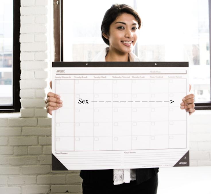 Babe, calendar this too. Courtesy of, ThinkStock Babe, calendar this too. Courtesy of, ThinkStock