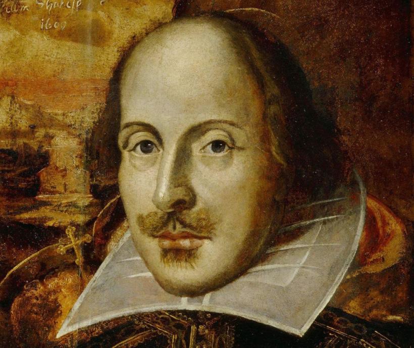 "William Shakespeare 1609" by Unknown - The Washington Times. Licensed under Public Domain via Wikimedia Commons