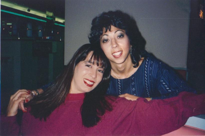 The writer with Christy Canyon The writer with Christy Canyon