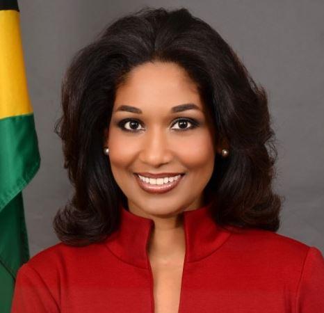 Lisa Hanna, fully clothed and ready to govern (Credit: mfaft.gov.jm)