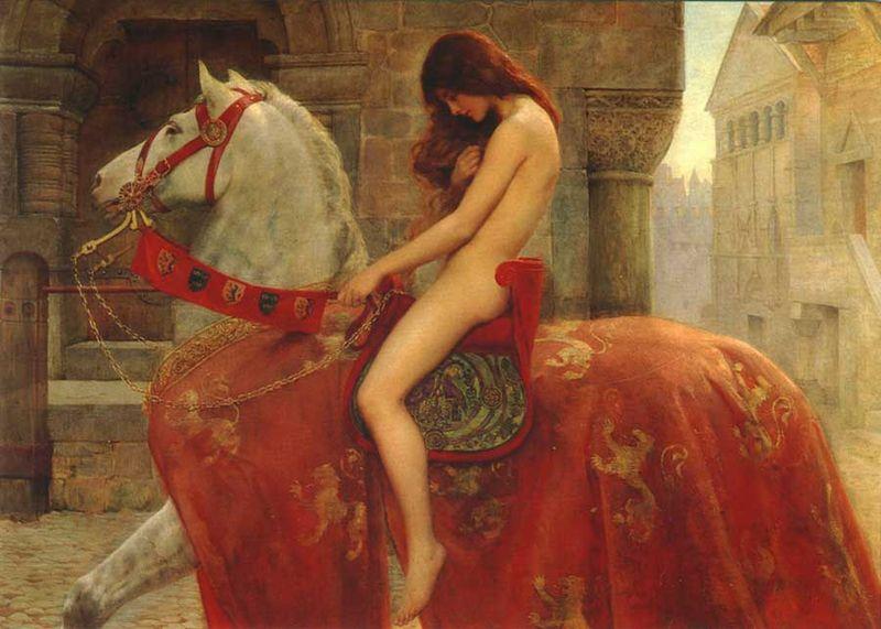 Lady Godiva teaches Tom a lesson (Credit: Wikimedia Commons) Lady Godiva teaches Tom a lesson (Credit: Wikimedia Commons)