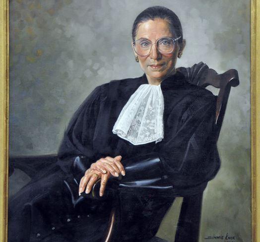 A portrait of Ruth Bader Ginsburg we definitely want hanging on our wall (Credit: Wikimedia Commons)