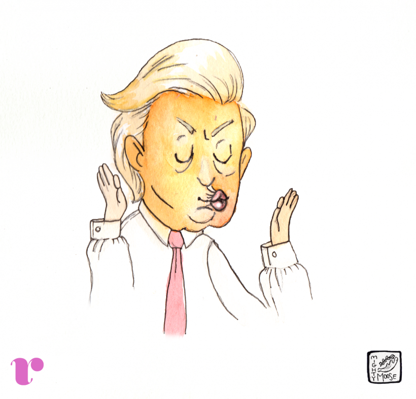 Image of Donald Trump by Mariah Sharp @MightyMooseArt Image of Donald Trump by Mariah Sharp @MightyMooseArt