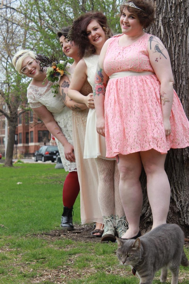 Check out these 20 fantastic plus-size bridesmaid looks! (Photo by Stacey Landino)