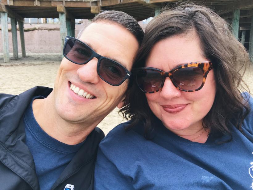 The author and her husband. The author and her husband.