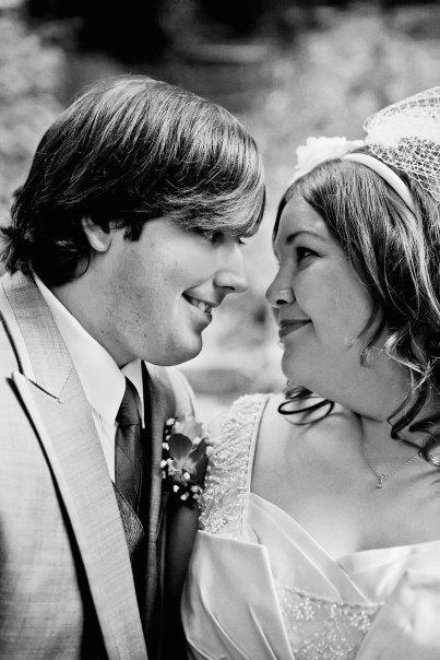 Photo of the author and her husband (who is not an asshole) on their wedding day.