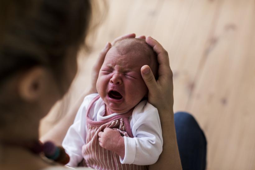 Newborn life...when that bliss wears off. 