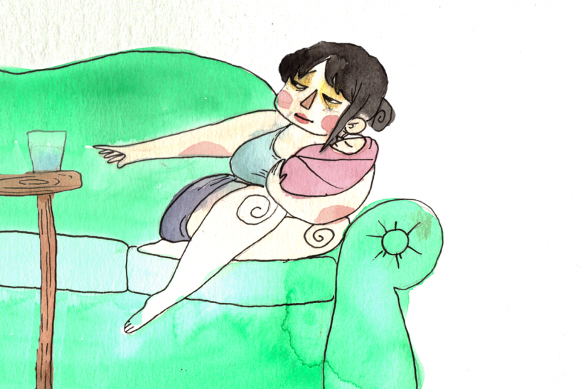 Postpartum Self-Care (image credit: Mariah Aro Sharp @mightymooseart)