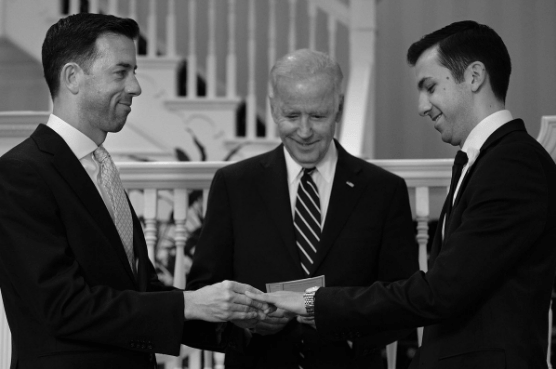 "I think we can all join him in wishing the couple many happy years together!" Image: Twitter, Vice President Biden "I think we can all join him in wishing the couple many happy years together!" Image: Twitter, Vice President Biden