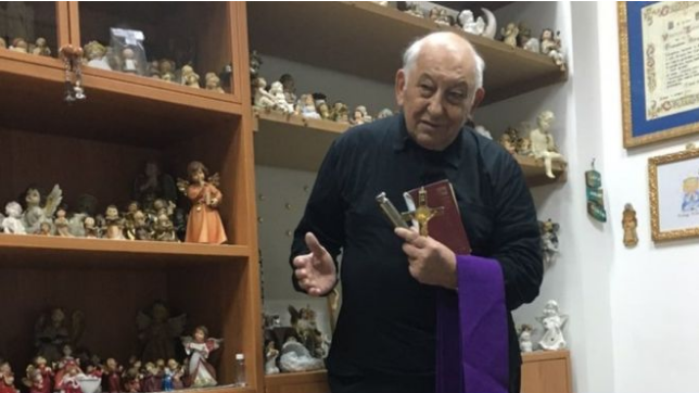 Image of Father Vincenzo Taraborelli from BBC News Image of Father Vincenzo Taraborelli from BBC News