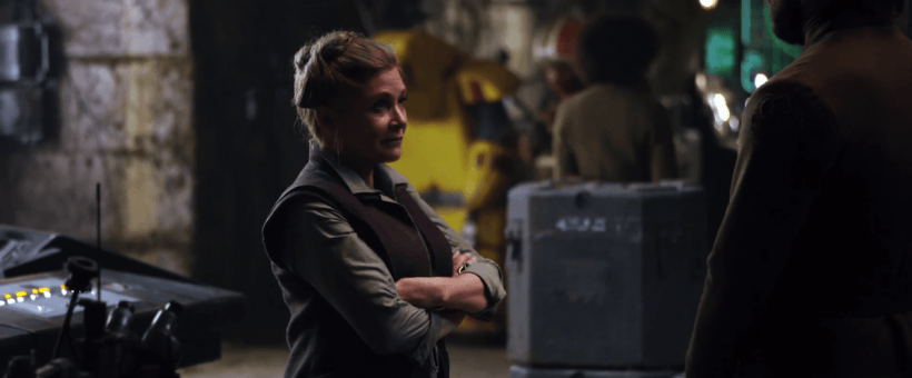 General Leia Organa. Image Still from Star Wars Episode VII: The Force Awakens