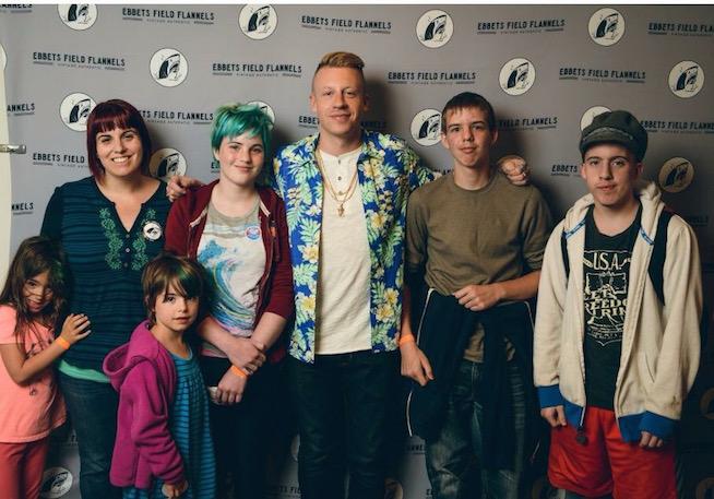 The author meets Macklemore. The author meets Macklemore.