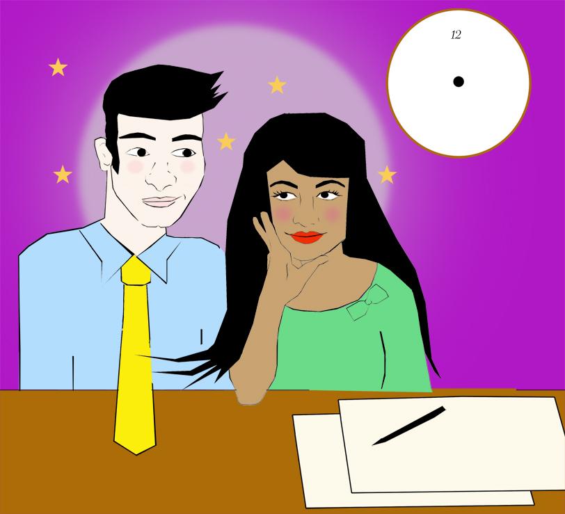 Should I tell my colleague I'm in love with him? (Illustration by Tess Emily Rodriguez) Should I tell my colleague I'm in love with him? (Illustration by Tess Emily Rodriguez)