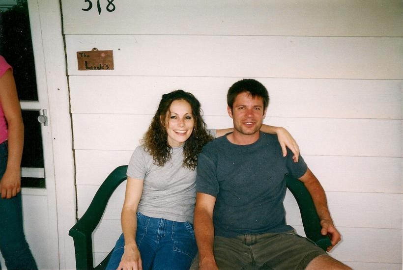 Jennifer Herbstritt (sister) and Jeremy Herbstritt on their aunt's front porch. (Courtesy of the Herbstritt family) Jennifer Herbstritt (sister) and Jeremy Herbstritt on their aunt's front porch. (Courtesy of the Herbstritt family)