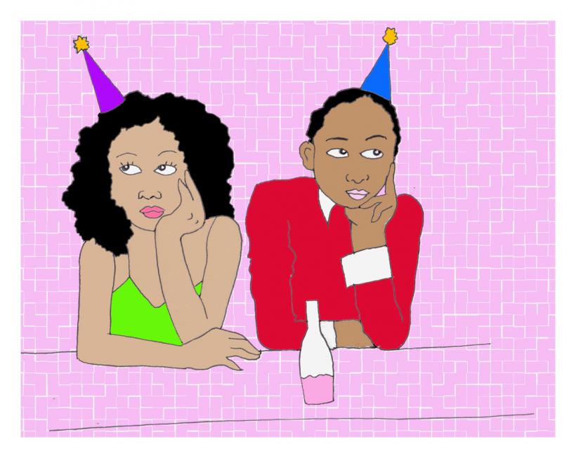 Last year the office party was held on the MLK weekend, meaning they expected everyone to stay home over the break in order to attend. (Artwork: Tess Emily Rodriguez) Last year the office party was held on the MLK weekend, meaning they expected everyone to stay home over the break in order to attend. (Artwork: Tess Emily Rodriguez)