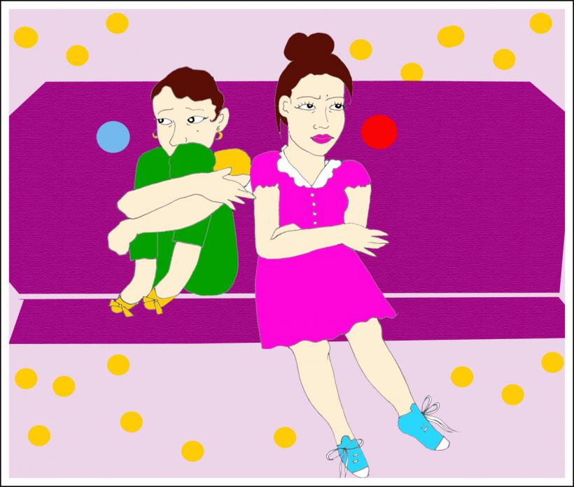My sister is an emotionally unsafe person for me to be around. (Artwork: Tess Emily Rodriguez) My sister is an emotionally unsafe person for me to be around. (Artwork: Tess Emily Rodriguez)