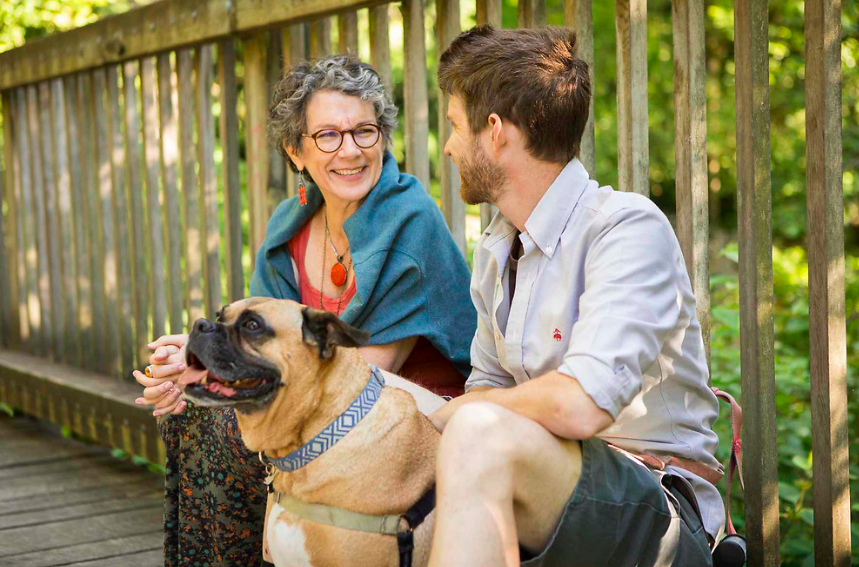 Amy Roost and her son Spencer.